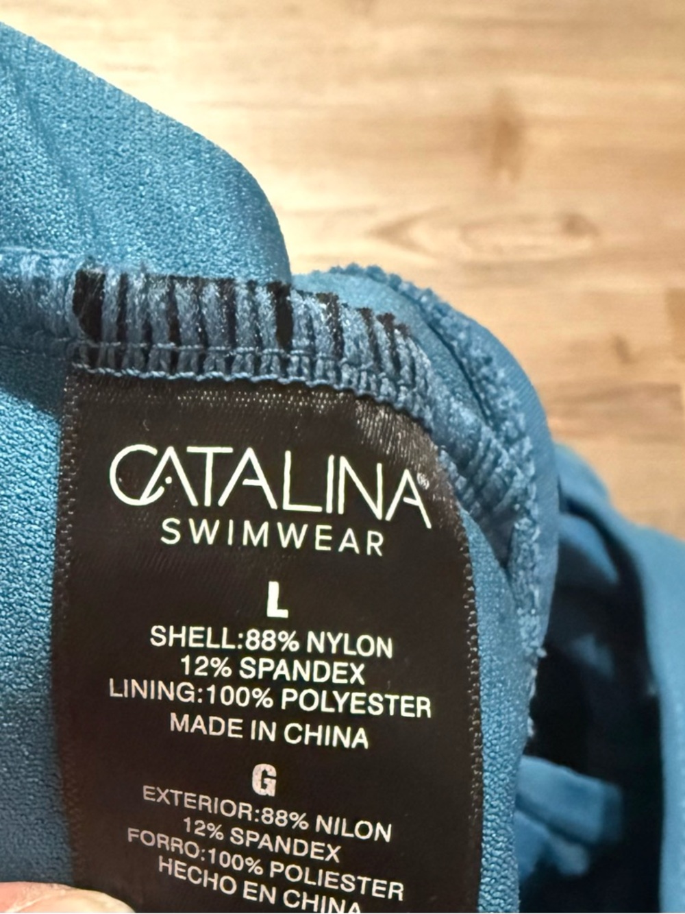Catalina Teal One-Piece V-Neck Swimsuit - Picture 5 of 5